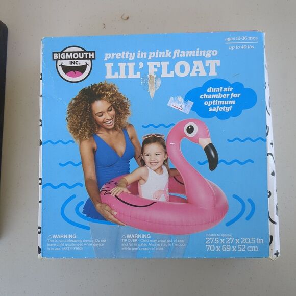 Pretty in Pink Flamingo Lil' Float 27"x27"x20" BRAND NEW NOS - Big Mouth Inc. - Picture 1 of 2